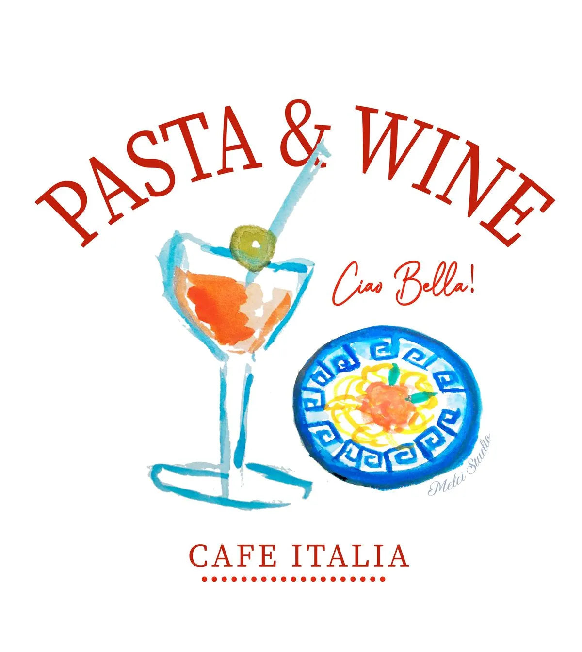 Oversized tshirt cafe italia