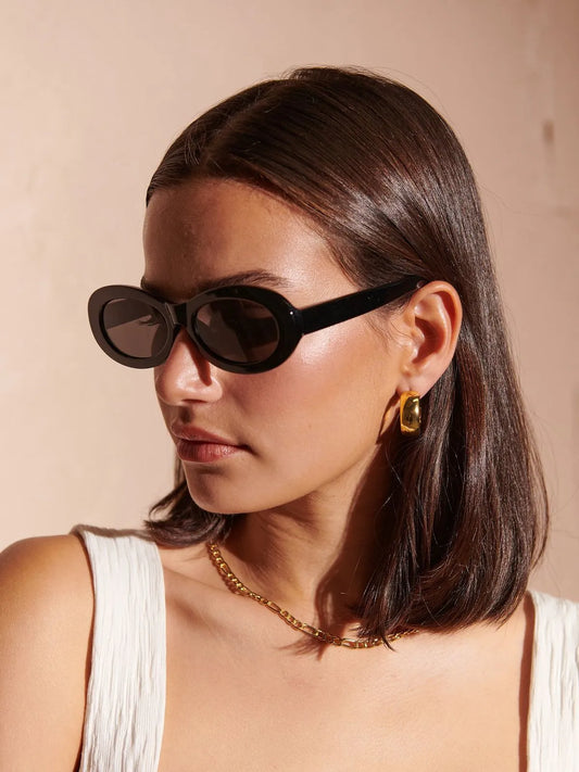 Black sunglasses 
Ladies sunglasses 
Sunglasses 
Eyewear 
Sunglasses Australia 
Black ladies sunglasses 
Oval sunglasses 
Black oval sunglasses